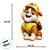 Kit Decorativo - Rubble - Patrulha Canina - 33,5x60cm - 2 unidades - Regina - Rizzo - Imagem 3