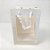 Sacola de Papel com visor PVC 30x20x16cm - Branca - 12 unidades - Rizzo - Imagem 1