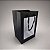 Sacola de Papel com visor PVC 35x25x18cm - Preta - 12 unidades - Rizzo - Imagem 1