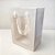 Sacola de Papel com visor PVC 25x18x13cm - Branca - 1 unidade - Rizzo - Imagem 1