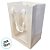 Sacola de Papel com visor PVC 25x18x13cm - Branca - 1 unidade - Rizzo - Imagem 2
