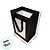 Sacola de Papel com visor PVC 25x18x13cm - Preta - 12 unidades - Rizzo - Imagem 3