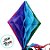 Enfeite Decorativo de Papel Seda - Balão Colorido com Fitilhos - 1 unidade - Rizzo - Imagem 3