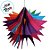 Enfeite Decorativo de Papel Seda - Estrela Colorida - 25x25cm - 1 unidade - Rizzo - Imagem 2