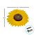 Enfeite Decorativo de Papel - Girassol - 40x40cm - 1 unidade - Rizzo - Imagem 4