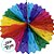 Enfeite Decorativo de Papel Seda Leque Colorido - 25x23cm - 1 unidade - Rizzo - Imagem 2
