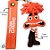 Chaveiro 3D Ansiedade - Divertidamente 2 - 7cm - 1 unidade - Disney Original - Rizzo - Imagem 2