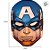 Máscara de EVA - Capitão América - Vingadores - 1 unidade - Disney Original - Rizzo - Imagem 3