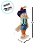Enfeite Decorativo de Festa Junina Espantalho com Base e Chapéu Laranja e Azul - 15x45cm - 1 unidade - Rizzo - Imagem 3