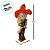 Enfeite Decorativo de Festa Junina Espantalho com Base e Chapéu Grande Laranja - Menino - 12x42cm - 1 unidade - Rizzo - Imagem 3