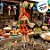 Espeto Para Jardim de Bambu Espantalho de Festa Junina - Menino Chapéu Laranja - 14x46cm - 1 unidade - Rizzo - Imagem 4