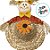 Espantalho Decorativo para Festa Junina - Chapéu Menina - 19,5x32x5cm - 1 unidade - Rizzo - Imagem 2