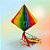 Enfeite Decorativo de Papel Seda - Balão Junino Colorido com Rabiola - 29x30cm - 1 unidade - Rizzo - Imagem 1