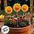 Espeto para Jardim Girassol - Laço Laranja - 32cm - 1 unidade - Rizzo - Imagem 4