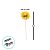 Espeto para Jardim Girassol - Laço Verde - 32cm - 1 unidade - Rizzo - Imagem 3