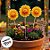 Espeto para Jardim Girassol - Laço Verde - 32cm - 1 unidade - Rizzo - Imagem 4
