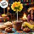 Pick Decorativo de Festa Junina - Flor Sorriso - Laço Laranja - 39cm - 1 unidade - Rizzo - Imagem 4