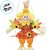 Enfeite Decorativo de Festa Junina Espantalho no Balanço - Laranja - 31x16cm - 1 unidade - Cromus - Rizzo - Imagem 2