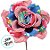 Pick Decorativo de Festa Junina - Flor Chita - Xadrez Vermelho - 24x15cm - 1 unidade - Cromus - Rizzo - Imagem 2