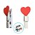 Mini Prendedor Decorativo - Coração Vermelho - 3,5cm - 10 unidades - Rizzo - Imagem 3