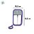 Frasco Spray Portátil Macaron Cartão com Capa de Silicone e Gancho Inferior - Roxo - 1 unidade - Rizzo - Imagem 3