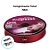 Fita de Cetim 22mm x 50m - Vermelho - CF005 Cor 209 - Rolo 50m - 1 unidade - Progresso - Rizzo - Imagem 4