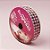 Fita de Cetim 15mm x 10m - Festa Junina Xadrez Marrom e Rosa - ECF003TR Cor 107 - Rolo 10m - 1 unidade - Progresso - Riz - Imagem 1