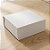 Caixa de Papel Rígido Quadrada com Imã - Branco - M 26x26x12cm - 1 unidade - Cromus - Rizzo - Imagem 1
