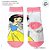 Meia Infantil Antiderrapante - Branca de Neve - Rosa - 2 a 4 Anos - 1 unidade - Disney Original - Rizzo - Imagem 2