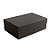 Caixa de Papel Rígido Retangular com Imã - Preto - P 24,5x17,5x8cm - 1 unidade - Cromus - Rizzo - Imagem 2