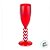 Taça Champanhe em Acrílico - Paixão - Vermelho Cristal - 20cm - 50ml - 1 unidade - Rizzo - Imagem 2