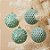 Bolas De Natal - Verde Menta - Lantejoula e Glitter - 8cm  - 12 unidades - Rizzo - Imagem 1