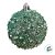 Bolas De Natal - Verde Menta - Lantejoula e Glitter - 8cm  - 12 unidades - Rizzo - Imagem 2
