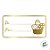 Adesivo "De/Para Páscoa" - Ref.2147 - Hot Stamping - Dourado - 40 unidades - Stickr - Rizzo - Imagem 2