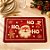Jogo Americano de Natal - Vermelho - 43x28cm - 1 unidade - Rizzo - Imagem 1