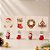 Mini Prendedor de Natal - Papai Noel e Meias Vermelhas - 2,5x1cm - 4 unidades - Rizzo - Imagem 1