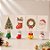 Mini Prendedor de Natal - Papai Noel, Árvore, Meia e Sinos - 2,5x1cm - 4 unidades - Rizzo - Imagem 1