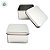 Mini Lata de Metal Quadrada - Prata - 6x6x3cm - 12 unidades - Rizzo - Imagem 2
