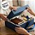 Caixa de Papel Rígido Retangular com Imã - Oxford Azul Marinho - GG 38x28x11cm - 1 unidade - Cromus - Rizzo - Imagem 4