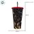 Copo de Plástico com Tampa e Canudo - Homem Aranha - Preto - 700ml - 1 unidade - Plasútil - Rizzo - Imagem 3