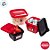 Kit 3 Potes de Plástico Quadrado - Homem Aranha - Disney Original - 1 unidade - Plasútil - Rizzo - Imagem 2