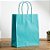 Sacola de Papel G 32x26,5x13cm - Turquesa - 10 unidades - Cromus - Rizzo - Imagem 1