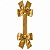 Escapulário de Porta Decorativo com Laço Lamê Dourado - 170cm - 1 unidade - Rizzo - Imagem 2