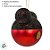 Bola de Natal - Turma do Mickey - Glitter - 6cm - Disney Original - 6 unidades - Cromus - Rizzo - Imagem 2
