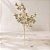 Galho Curto Decorativo - Frutas Dourado com Glitter e Lantejoulas - 29cm - 1 unidade - Cromus - Rizzo - Imagem 1