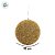 Bola de Natal - Dourado com Granulados Dourados - 10cm - 4 unidades - Cromus - Rizzo - Imagem 4