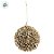 Bola de Natal - Dourado Flocada Com Lantejoulas - 10cm - 4 unidades - Cromus - Rizzo - Imagem 3