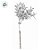 Galho Curto Decorativo - Folhas Prata - 18cm - 1 unidade - Cromus - Rizzo - Imagem 3
