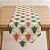 Caminho de Mesa de Natal - Bege, Verde, Branco e Vermelho - 1,82m - 1 unidade - Cromus - Rizzo - Imagem 1