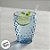 Copo de Vidro com Bolhas - Azul - 290ml - 1 unidade - Cromus - Rizzo - Imagem 4